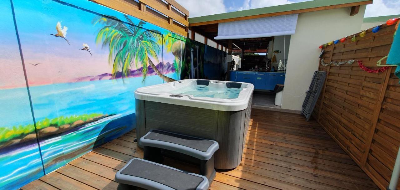 "Chez Claudia "Charmant Logement Avec Jacuzzi Privatif En Toute Intimite Sur Belle Terrasse Exterieure En Bois Et Piscine Courcelles Extérieur photo